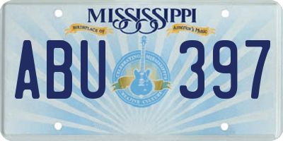 MS license plate ABU397