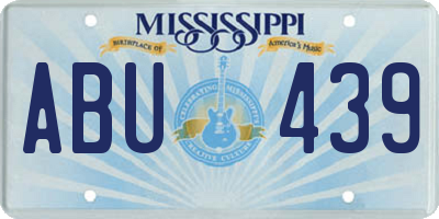 MS license plate ABU439