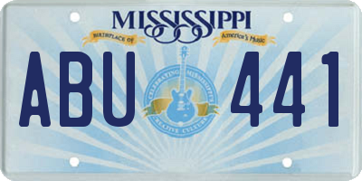 MS license plate ABU441