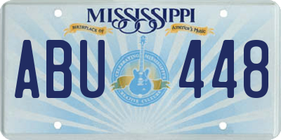 MS license plate ABU448