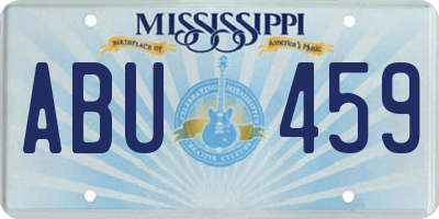MS license plate ABU459