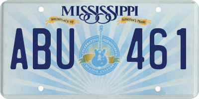 MS license plate ABU461