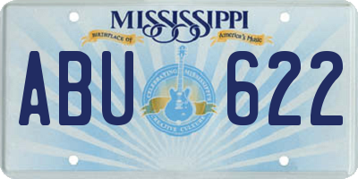 MS license plate ABU622