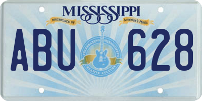 MS license plate ABU628