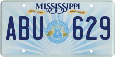 MS license plate ABU629