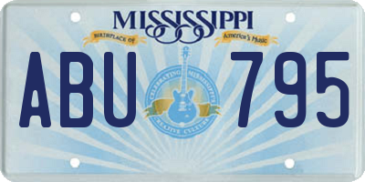 MS license plate ABU795