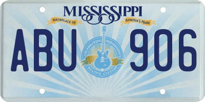 MS license plate ABU906