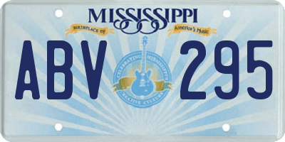MS license plate ABV295