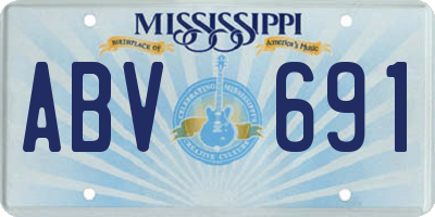 MS license plate ABV691
