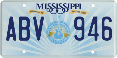 MS license plate ABV946