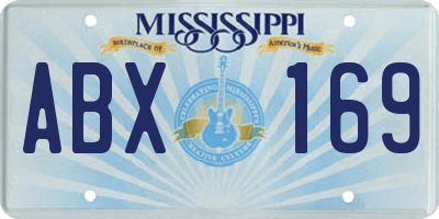 MS license plate ABX169