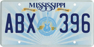 MS license plate ABX396