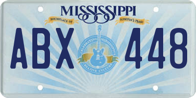 MS license plate ABX448