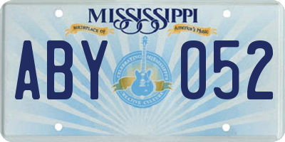 MS license plate ABY052