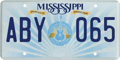 MS license plate ABY065
