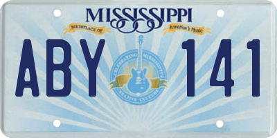 MS license plate ABY141