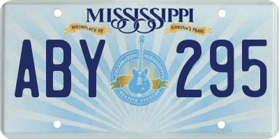 MS license plate ABY295