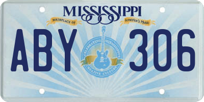 MS license plate ABY306