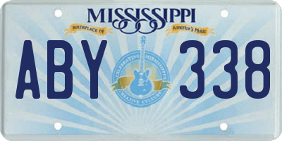 MS license plate ABY338