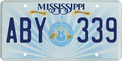 MS license plate ABY339