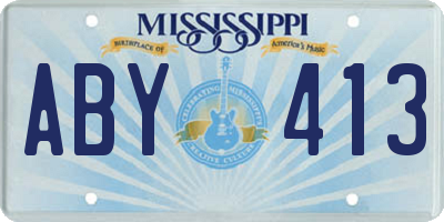 MS license plate ABY413