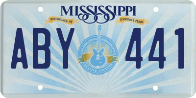 MS license plate ABY441