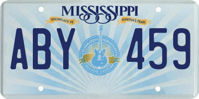 MS license plate ABY459