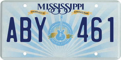MS license plate ABY461