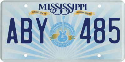 MS license plate ABY485