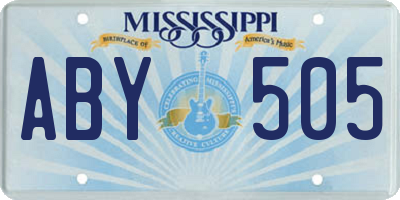 MS license plate ABY505