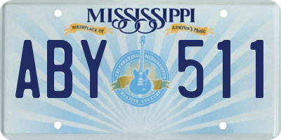 MS license plate ABY511