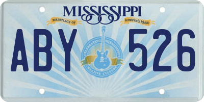 MS license plate ABY526