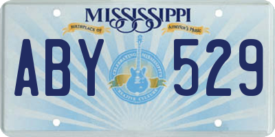 MS license plate ABY529