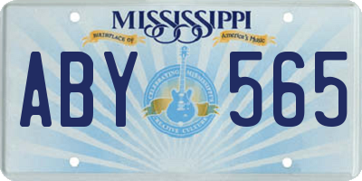 MS license plate ABY565