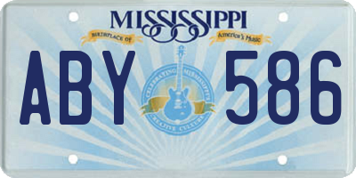 MS license plate ABY586
