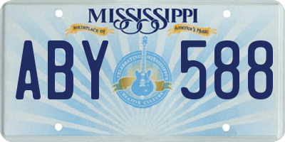 MS license plate ABY588