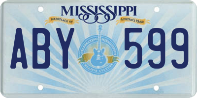 MS license plate ABY599