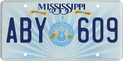 MS license plate ABY609