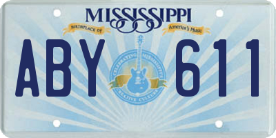 MS license plate ABY611