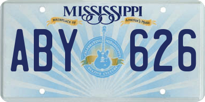 MS license plate ABY626