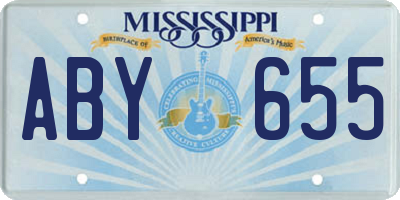 MS license plate ABY655