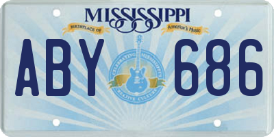 MS license plate ABY686
