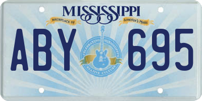MS license plate ABY695