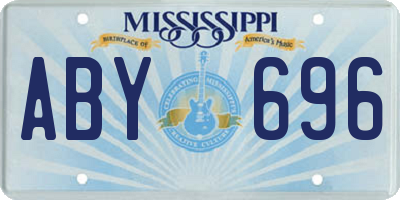 MS license plate ABY696