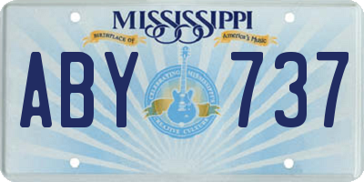MS license plate ABY737