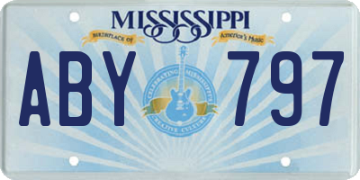 MS license plate ABY797