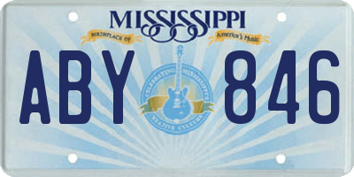 MS license plate ABY846