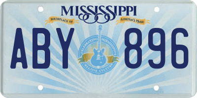MS license plate ABY896