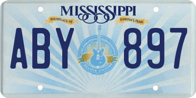 MS license plate ABY897