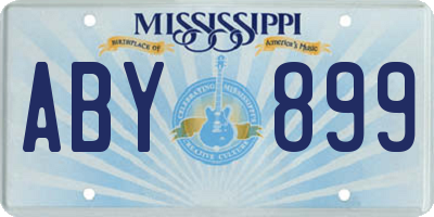 MS license plate ABY899